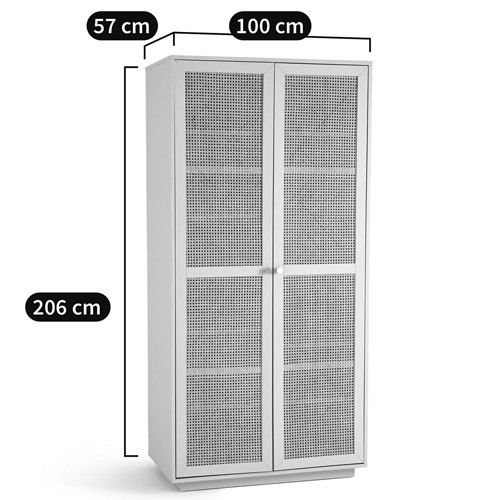 Шкаф с двумя дверцами из плетеного ротанга Tomio Wicker Furniture