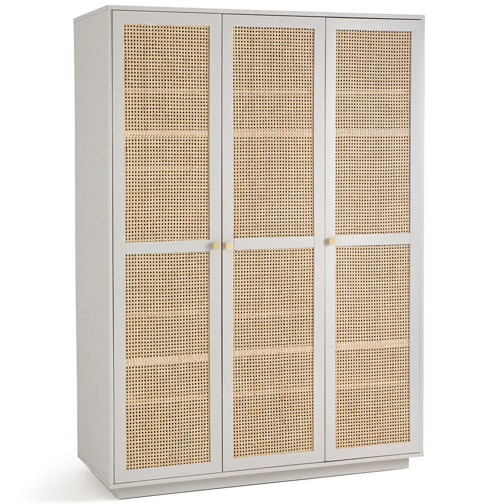 Шкаф с тремя дверцами из плетеного ротанга Tomio Wicker Furniture