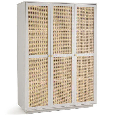 Шкаф с тремя дверцами из плетеного ротанга Tomio Wicker Furniture