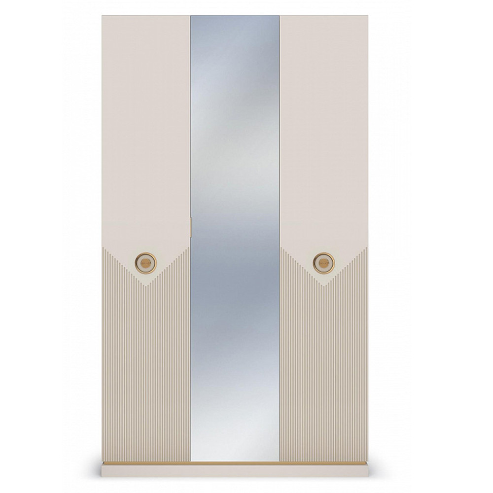 Шкаф трёхдверный с 1-ой зеркальной дверью Satin Furniture