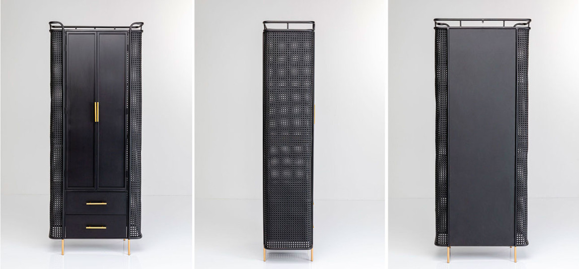 Шкаф черный Damian