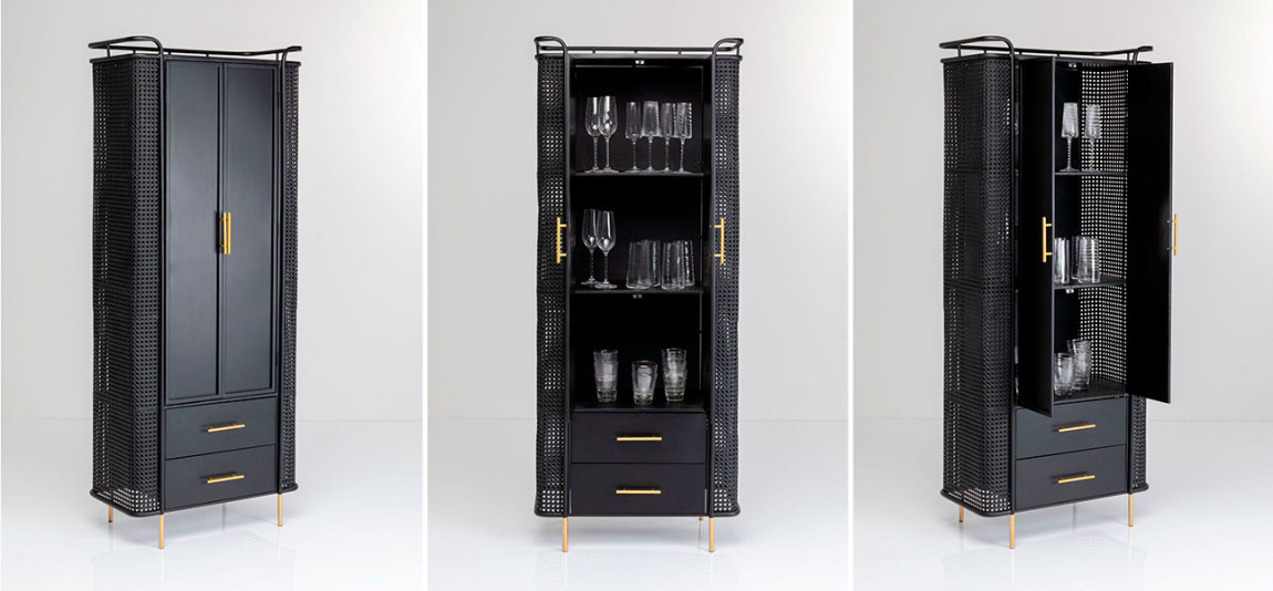 Шкаф черный Damian