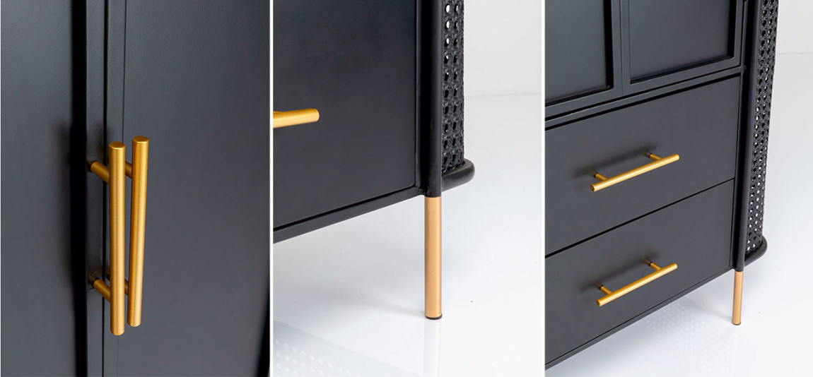 Шкаф черный Damian