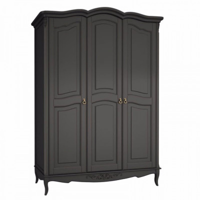 Шкаф черный из массива бука в стиле прованс Black Provence