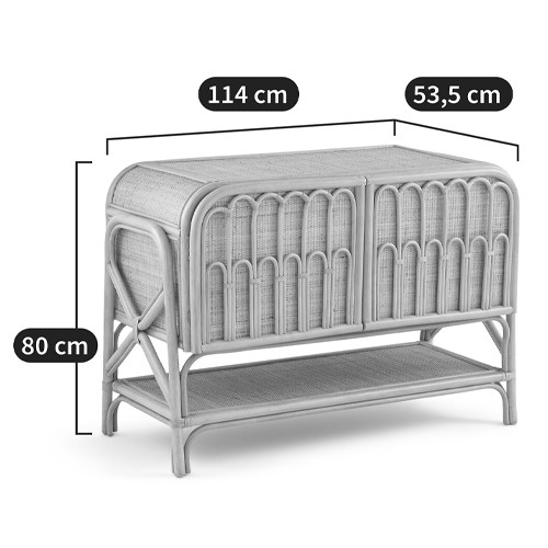 Шкаф-буфет из плетеного ротанга Joelle Wicker Furniture