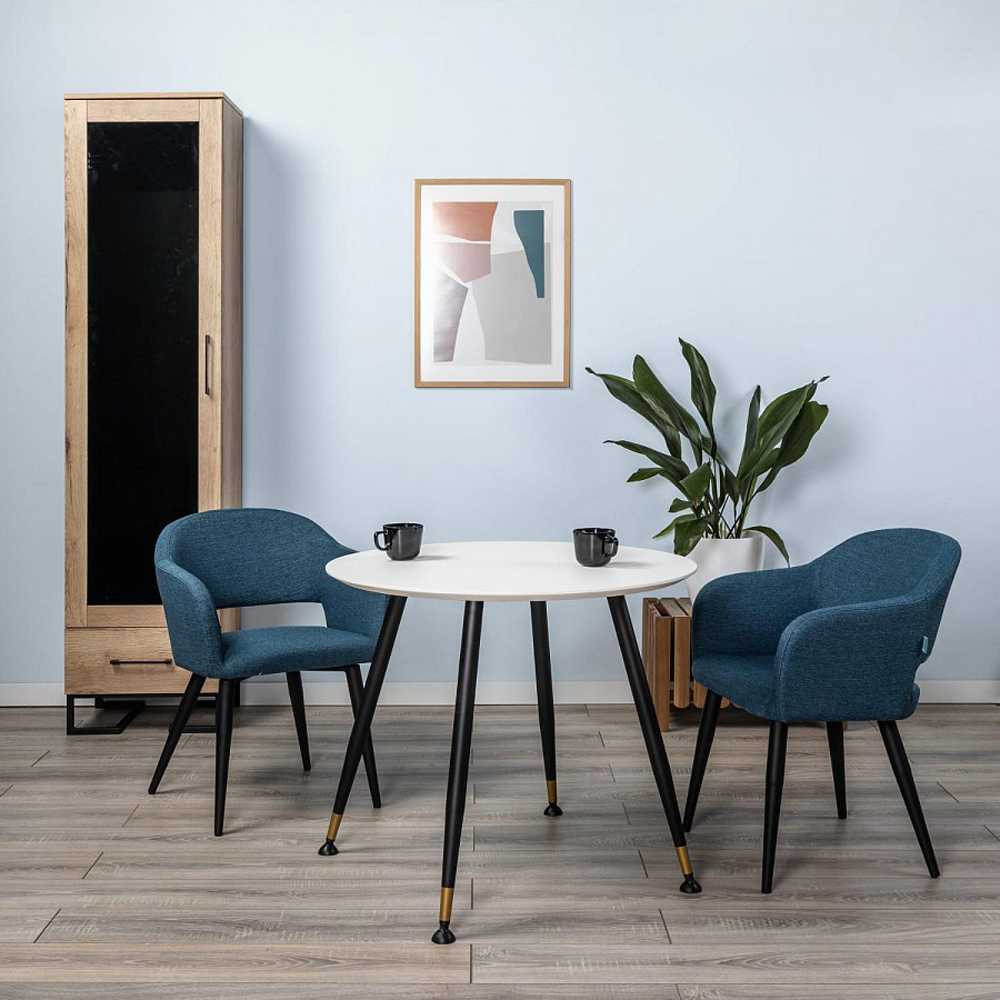 Шкаф-витрина в стиле лофт с чёрной стеклянной дверью Urban Style Space