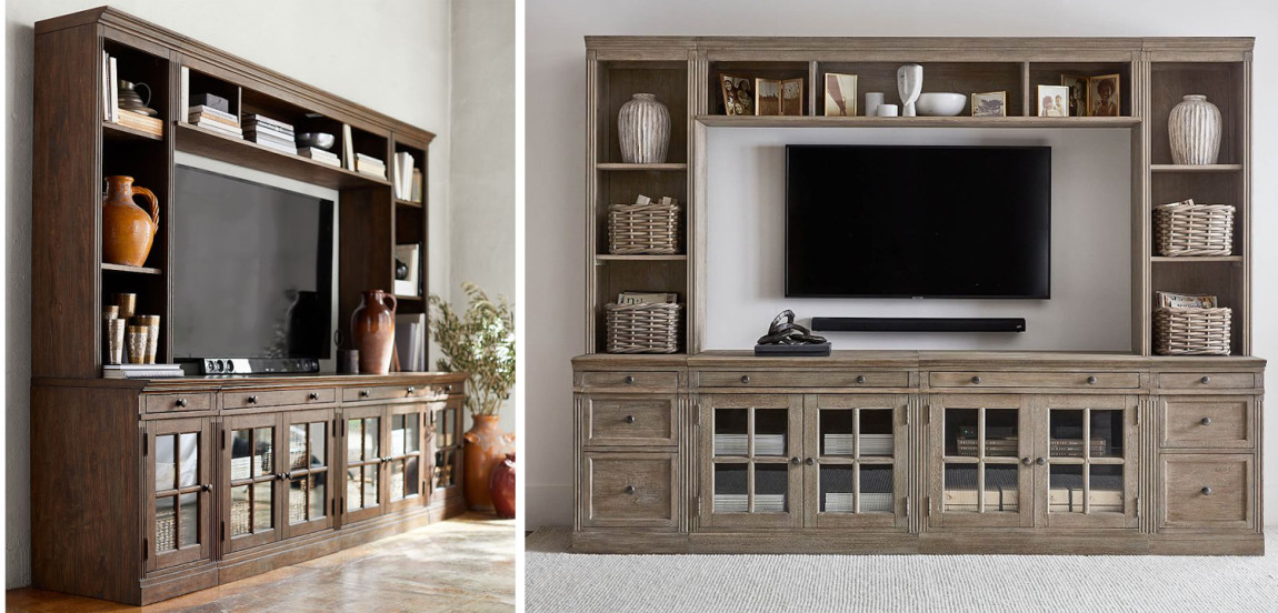 Шкаф-стеллаж Benjamin Glass Door