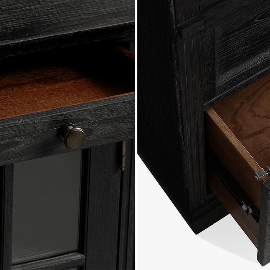Шкаф-стеллаж Benjamin Glass Door