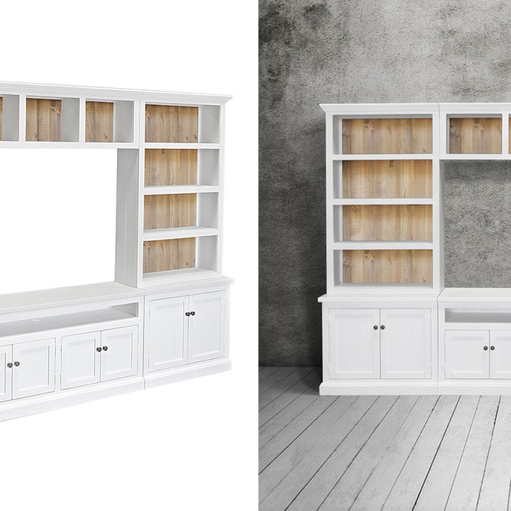 Шкаф-стеллаж Rachele Provence HARMONIE Glacier White