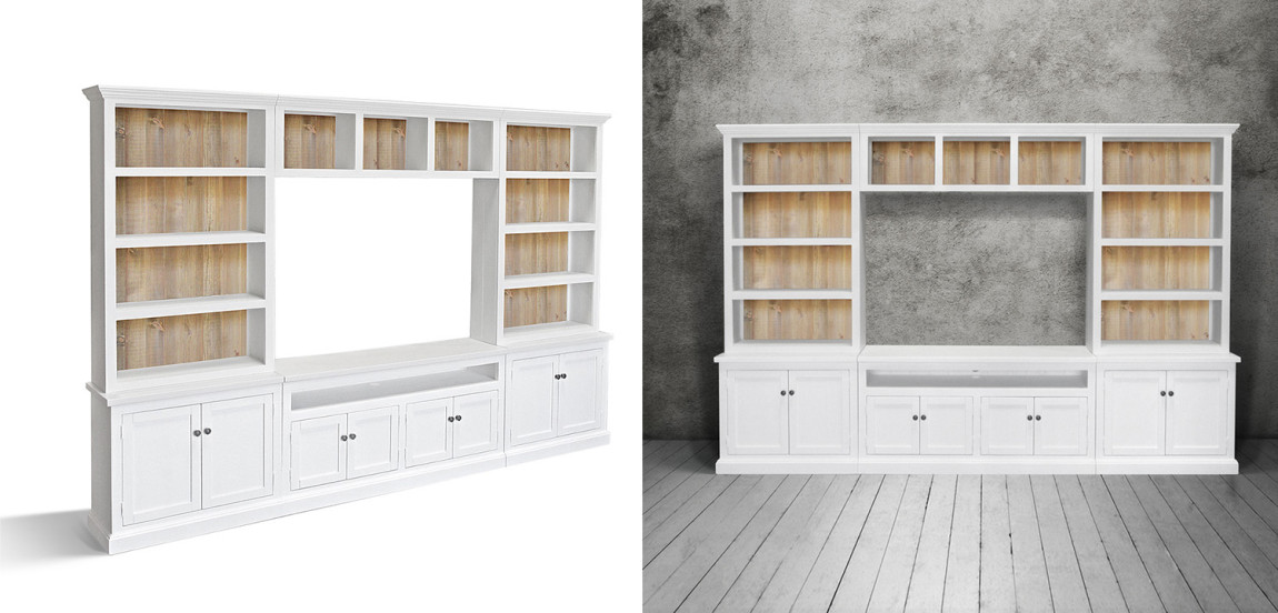 Шкаф-стеллаж Rachele Provence HARMONIE Glacier White