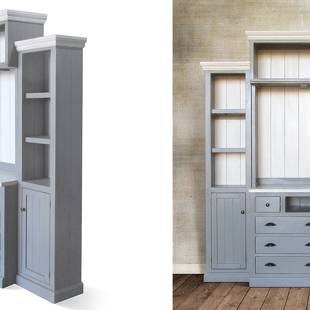 Шкаф-стеллаж Sandro Provence HARMONIE Weathered Grey