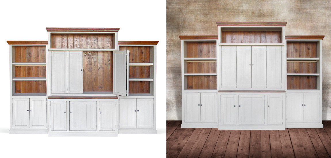 Шкаф-стеллаж Venanzo Provence HARMONIE Weathered White