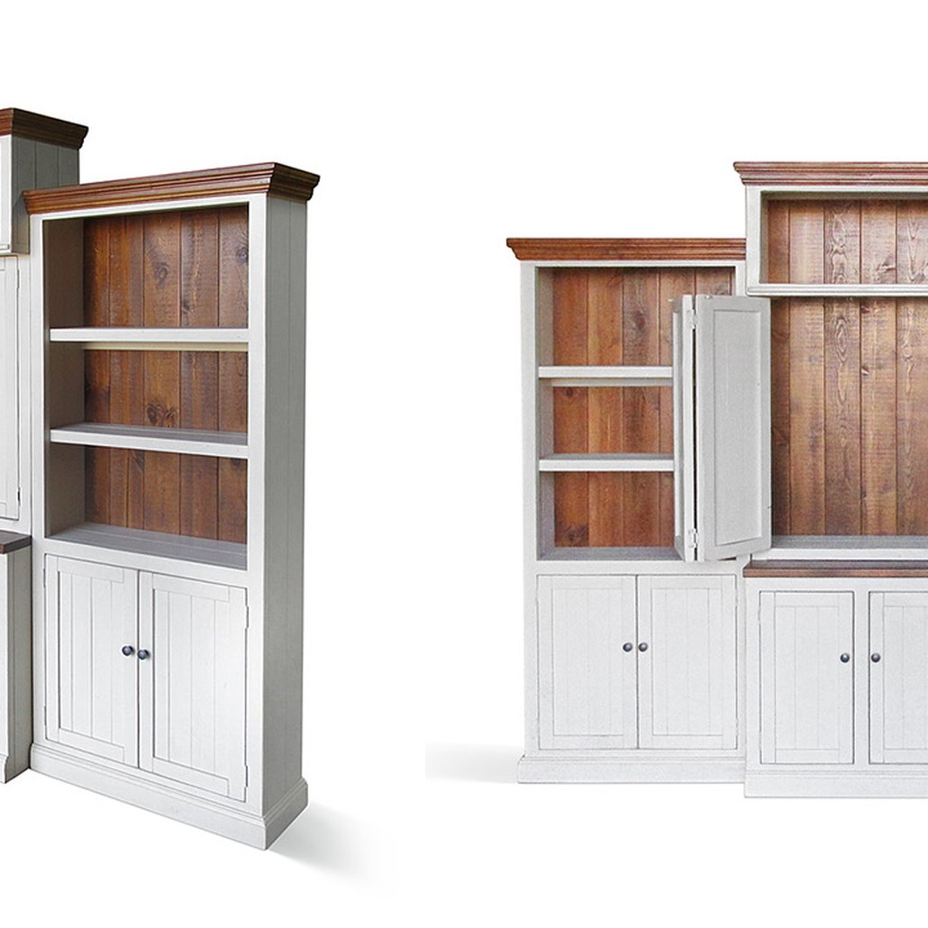 Шкаф-стеллаж Venanzo Provence HARMONIE Weathered White