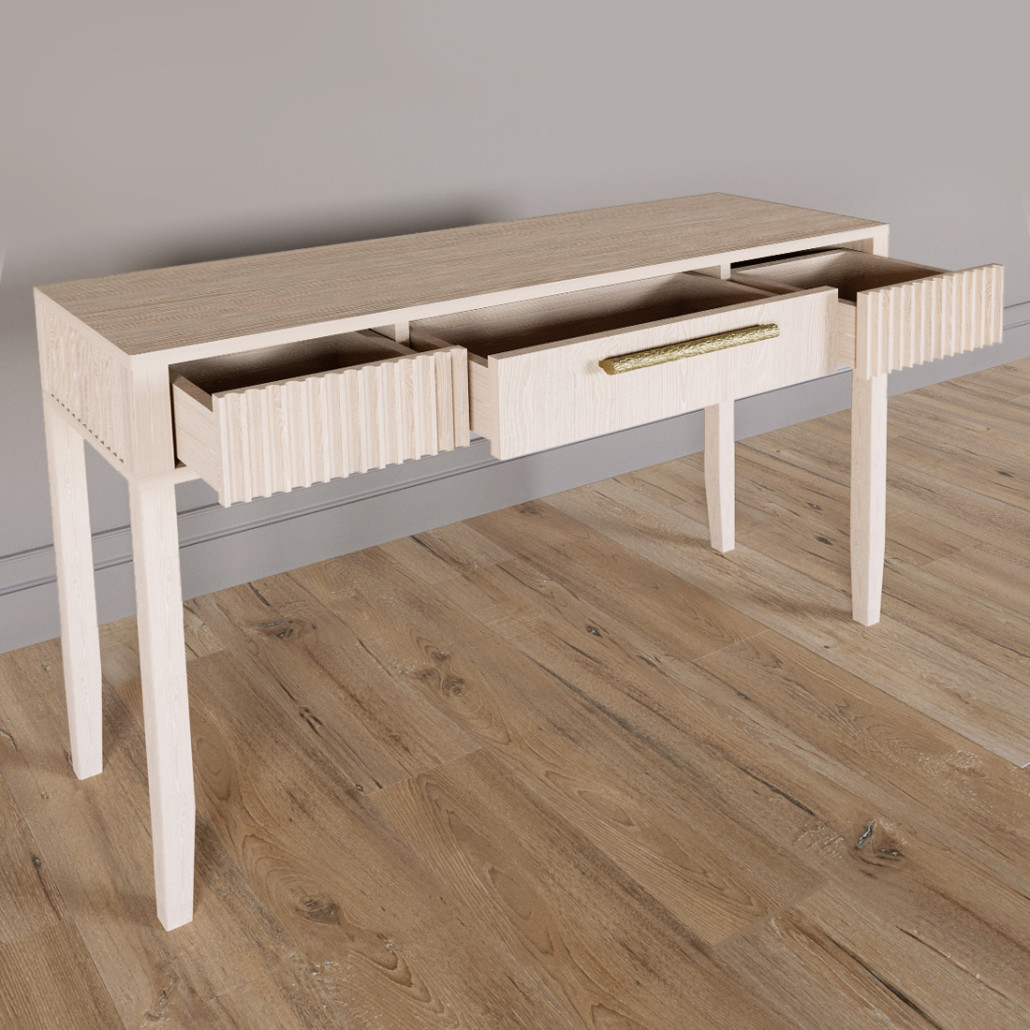 Элегантная Консоль Primo с выдвижным ящиком Светлый дуб