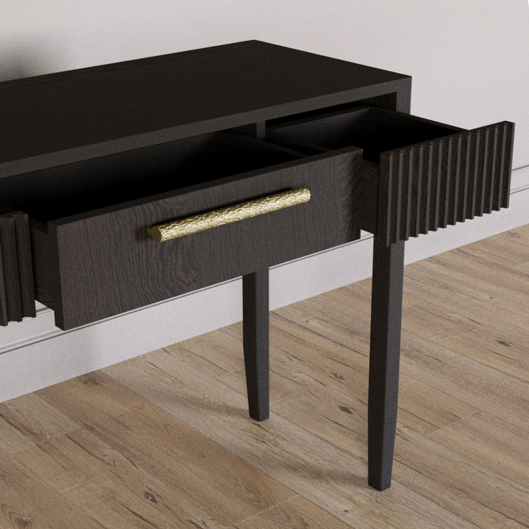 Элегантная Консоль Primo с выдвижным ящиком Темный орех