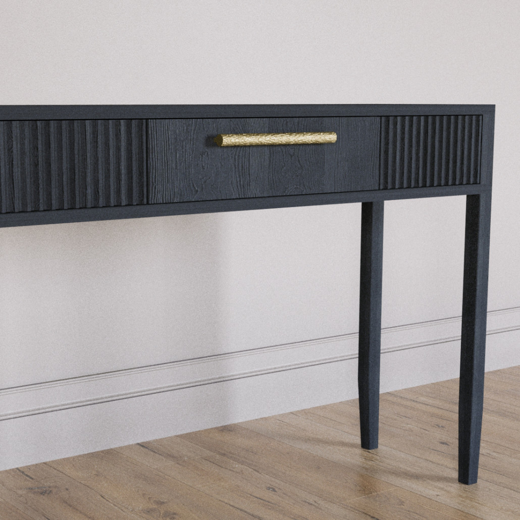 Элегантная Консоль Primo с выдвижным ящиком Черный дуб