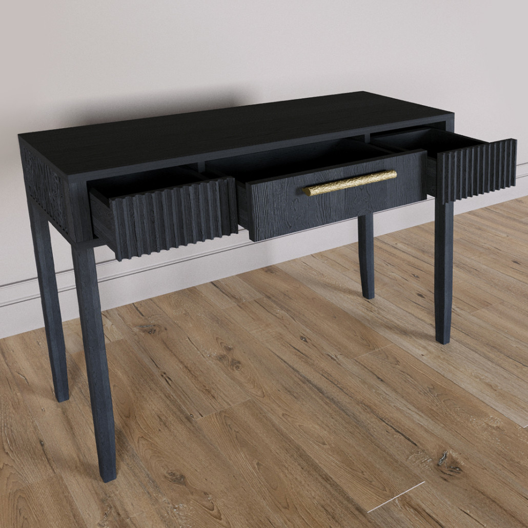 Элегантная Консоль Primo с выдвижным ящиком Черный дуб