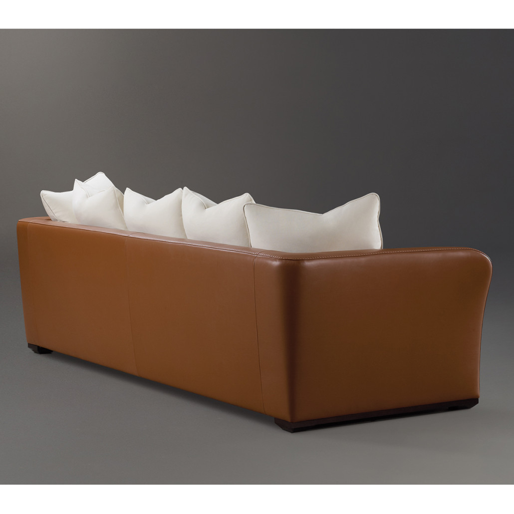 Элитарный современный диван Birmingham с кожаной спинкой