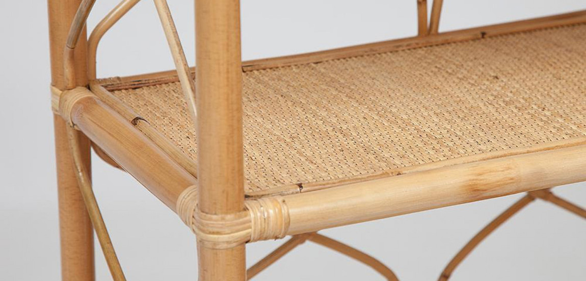 Этажерка Rattan Wicker Bookcase