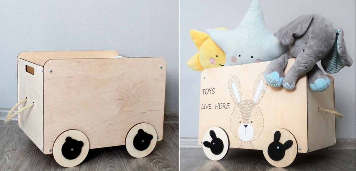 Ящик Wooden Box Bunny