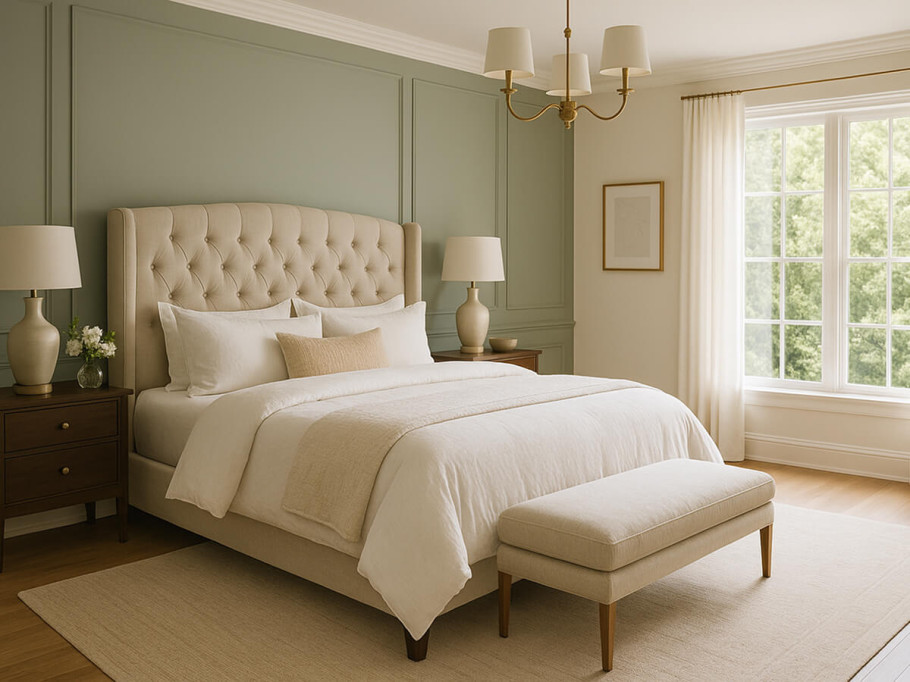 Сочетание цветов в интерьере спальни