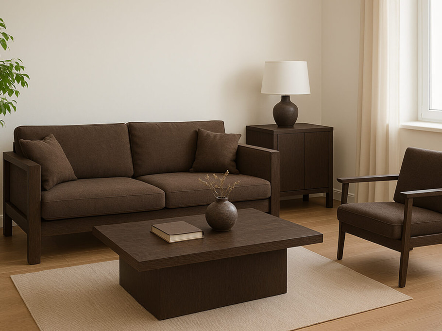 Цвет венге в интерьере: сочетание с другими оттенками