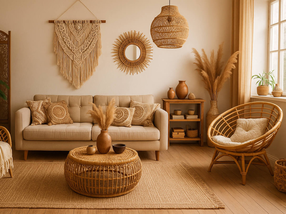 Стиль бохо в интерьере квартир и домов: фото и особенности