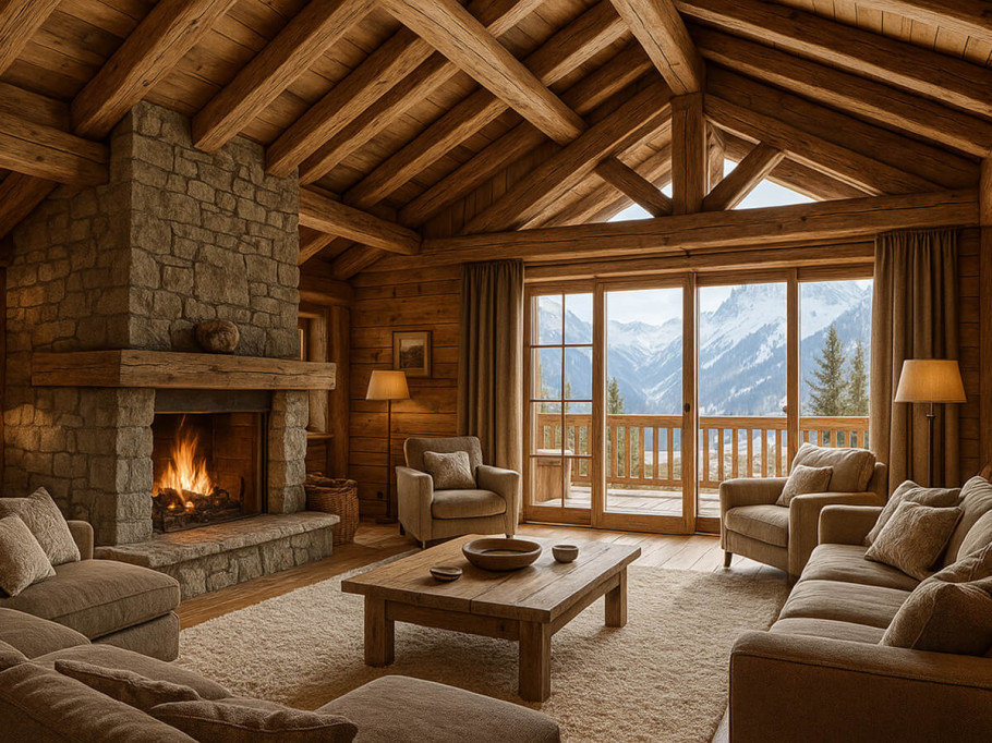 Стиль шале в интерьере: фото дизайна, описание