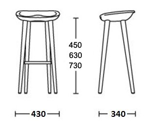 Барный стул Craig Bassam Tractor Counter Stool