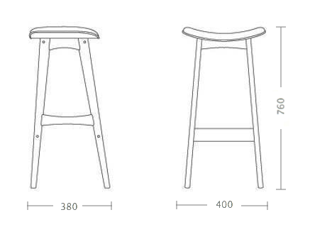 Стул Johannes Andersen Allegra Bar Stool