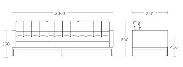 Диван Florence Knoll sofa