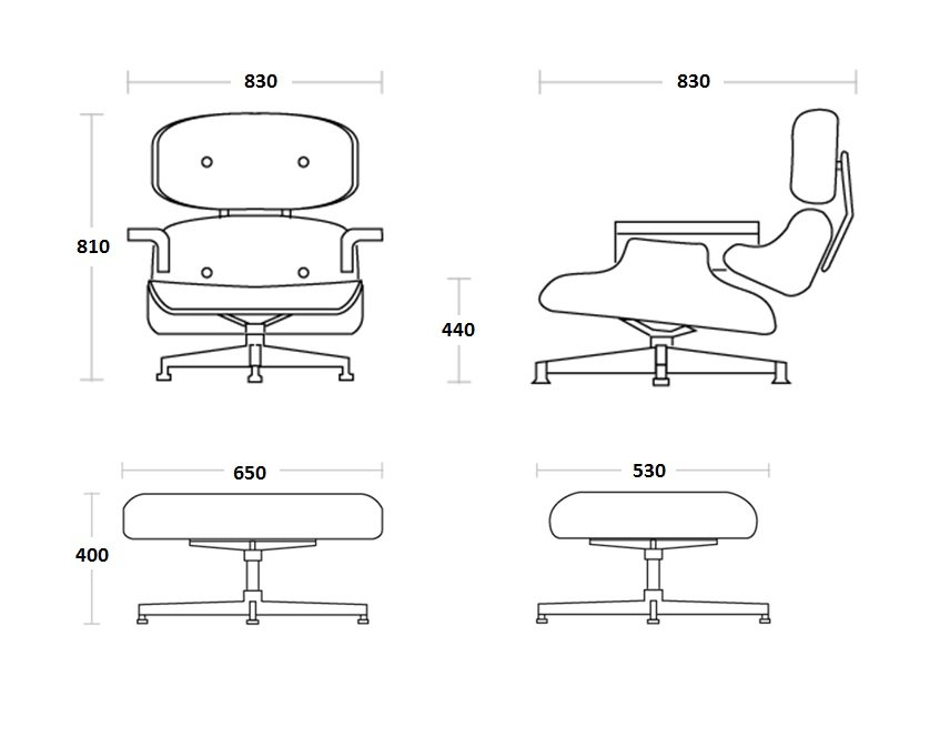 Кресло Eames Lounge Chair & Ottoman
