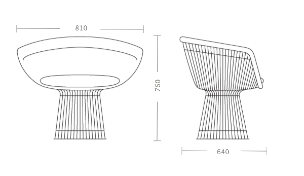 Кресло Platner lounge