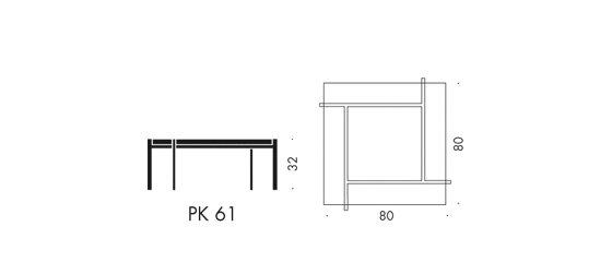 Журнальный стол PK61 Glass