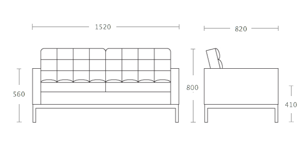Диван Florence Knoll Settee