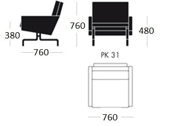 Кресло PK31 1 seat