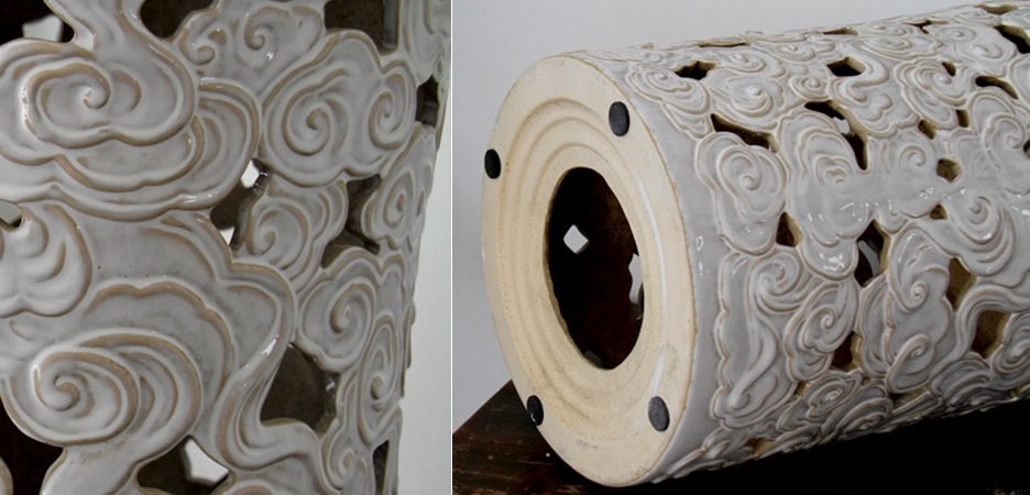 Керамический табурет White Clouds