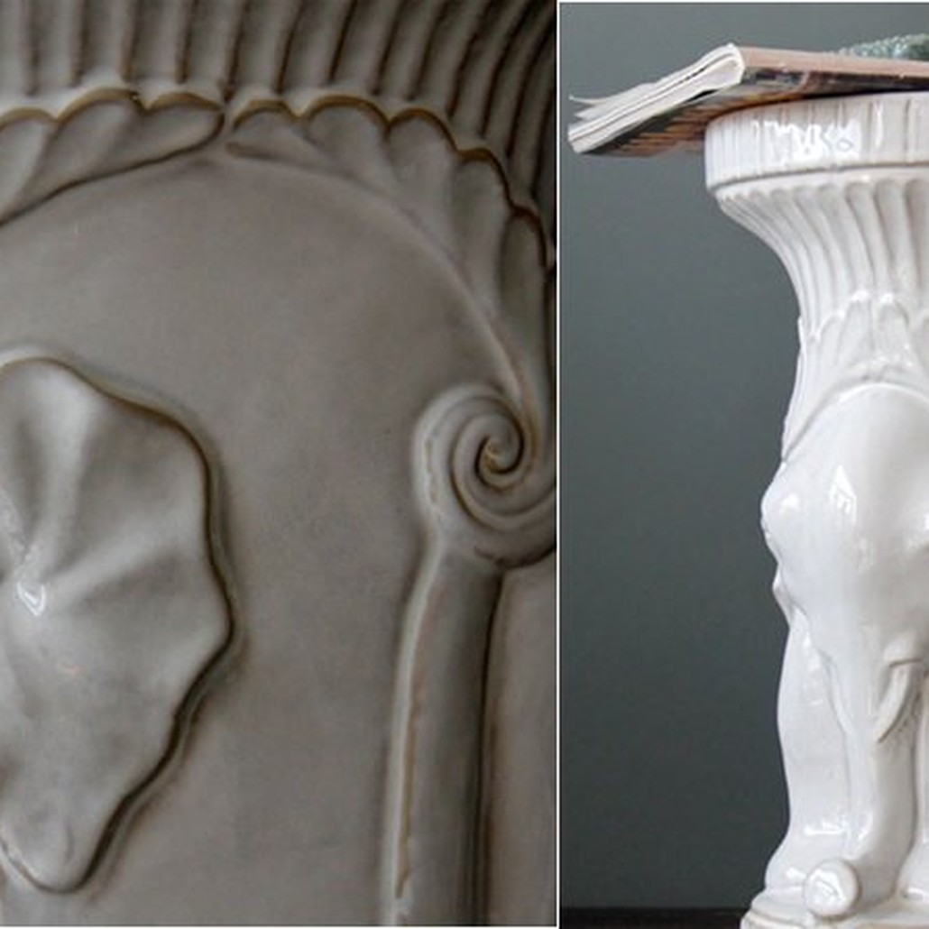 Керамический табурет White Elephant