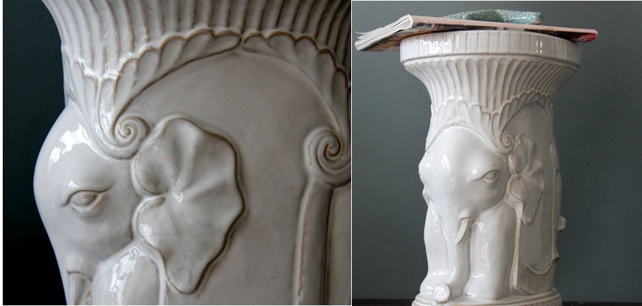 Керамический табурет White Elephant