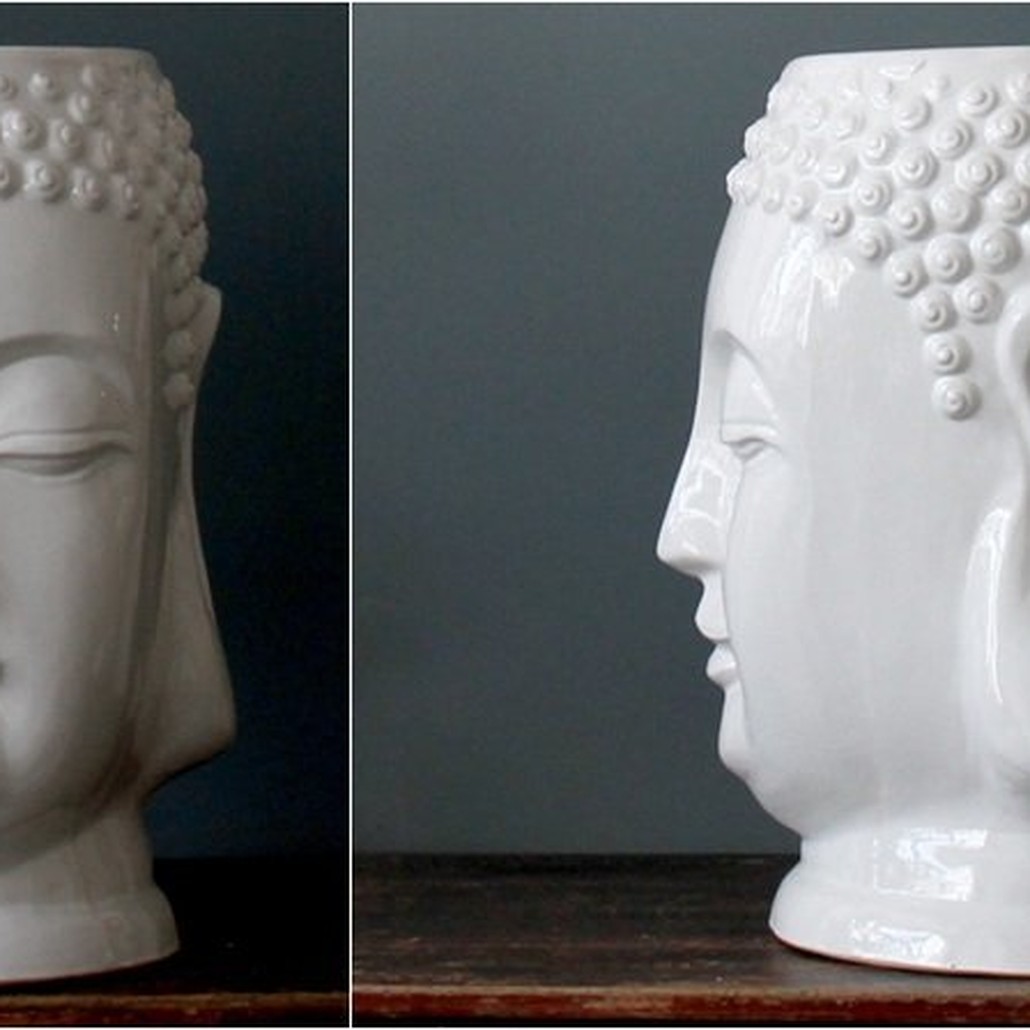 Керамический табурет White buddha
