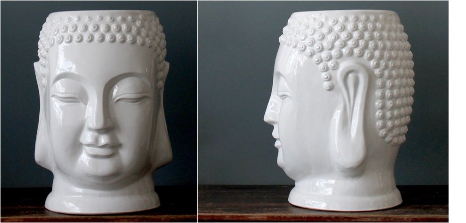 Керамический табурет White buddha