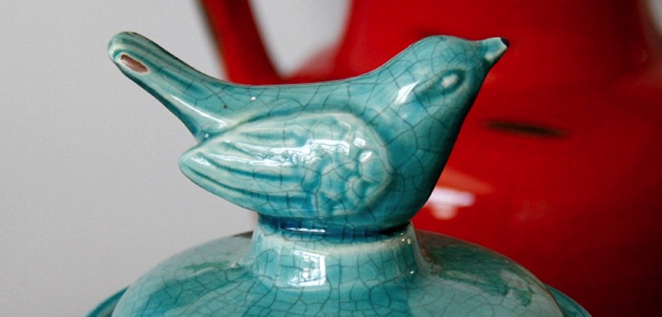 Ваза Turquoise bird