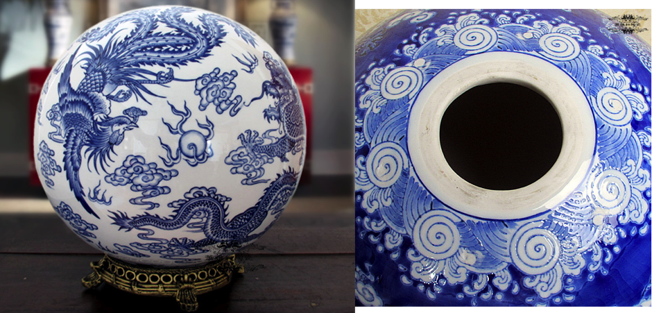 Китайский шар-ваза Дракон