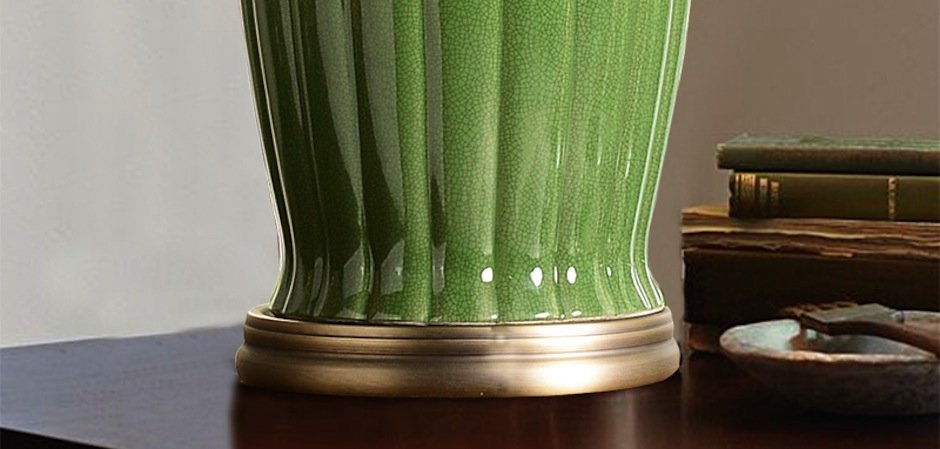 Настольная керамическая лампа Water Lily