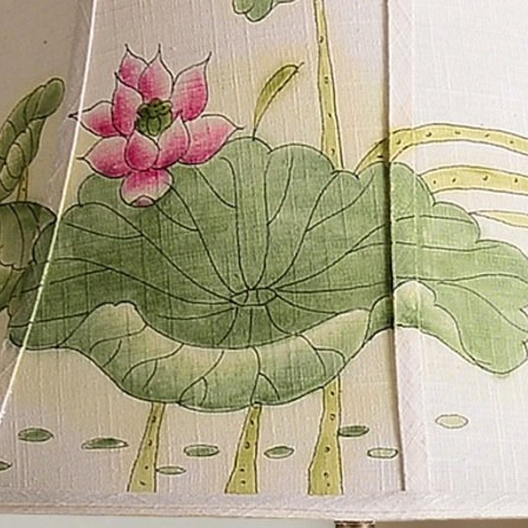 Настольная керамическая лампа Water Lily