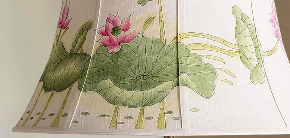 Настольная керамическая лампа Water Lily