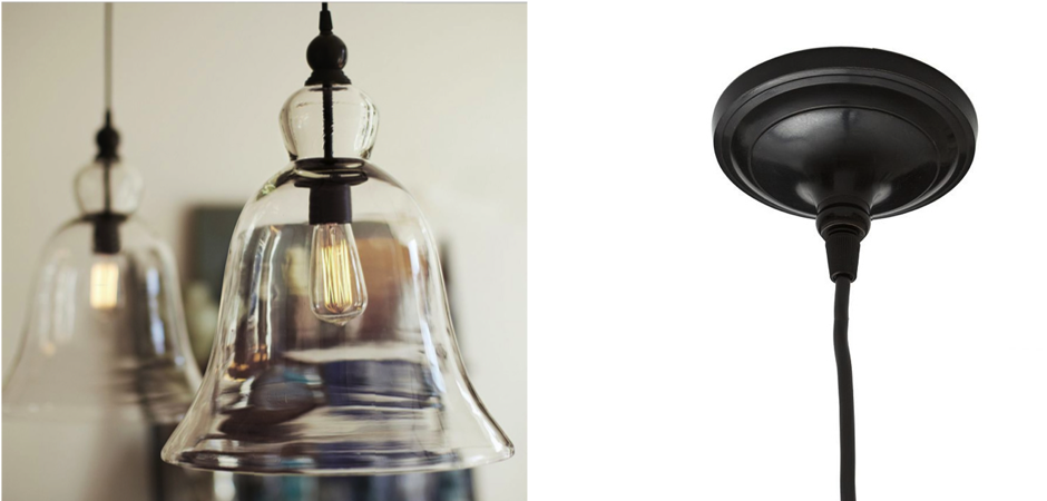 Подвесной светильник колокольчик Glass bluebell