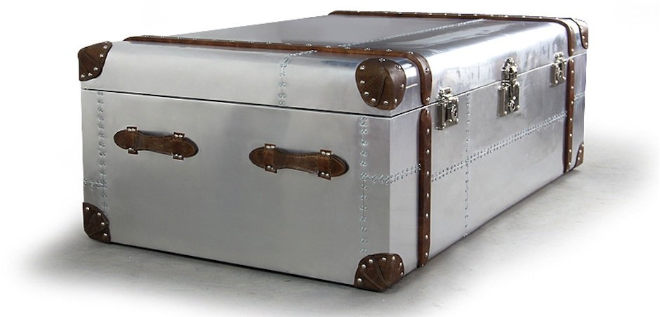 Сундук Trunks in Polished Aluminum