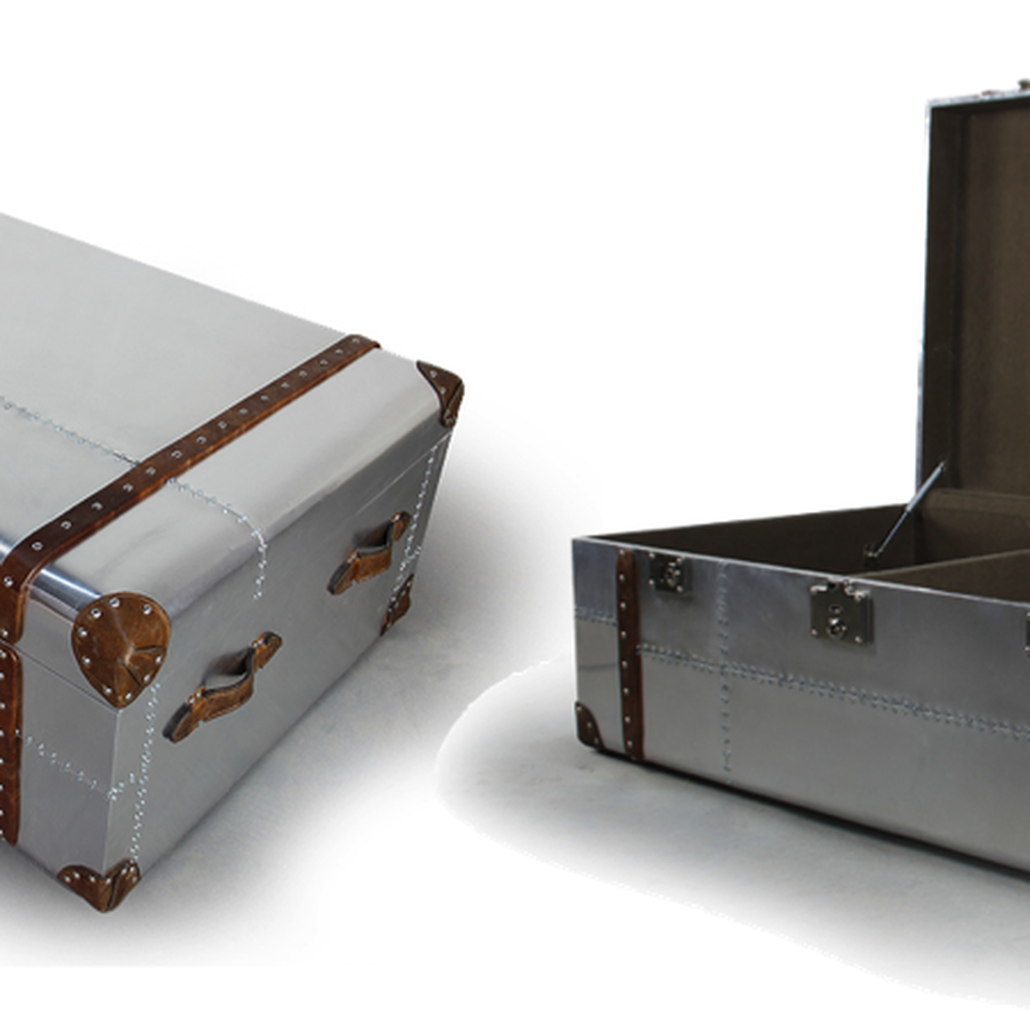 Сундук Trunks in Polished Aluminum