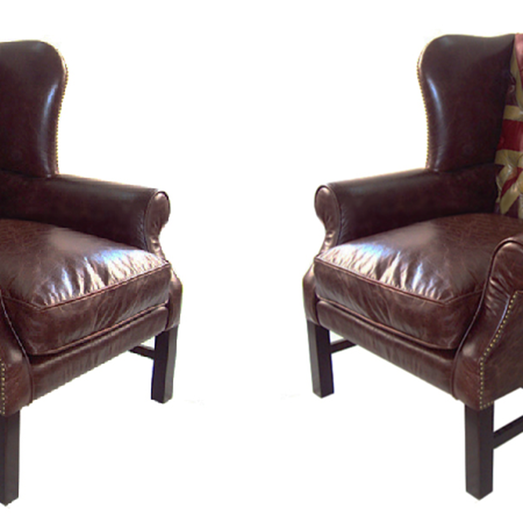 Кресло Leather Аrmchair Union Jack